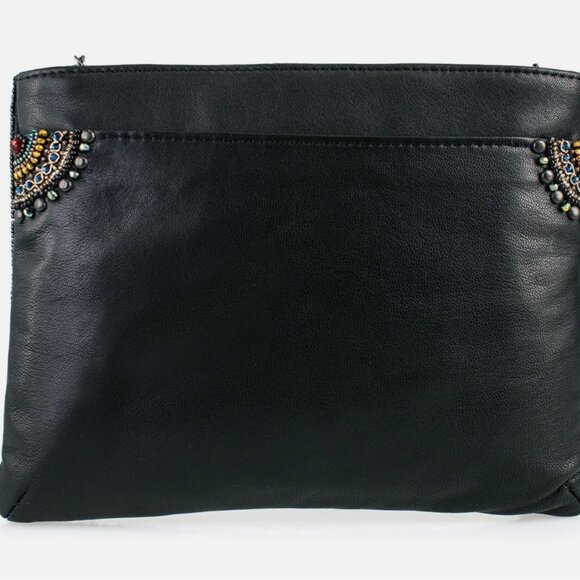 Starstruck Rock Wings and Lightning Beaded Crossbody Handbag - Picture 2 of 3